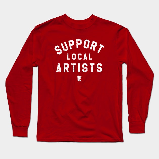 Support Local Artists - Minnesota Long Sleeve T-Shirt by mjheubach